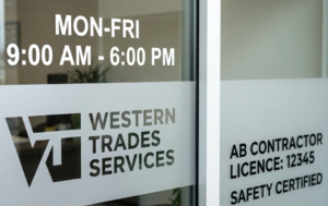 Door and Window Lettering for Businesses