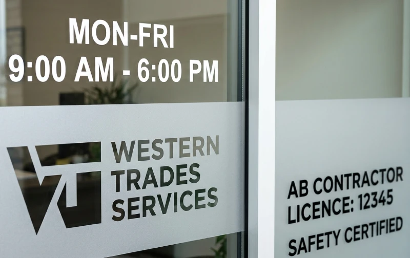 Door and Window Lettering for Businesses