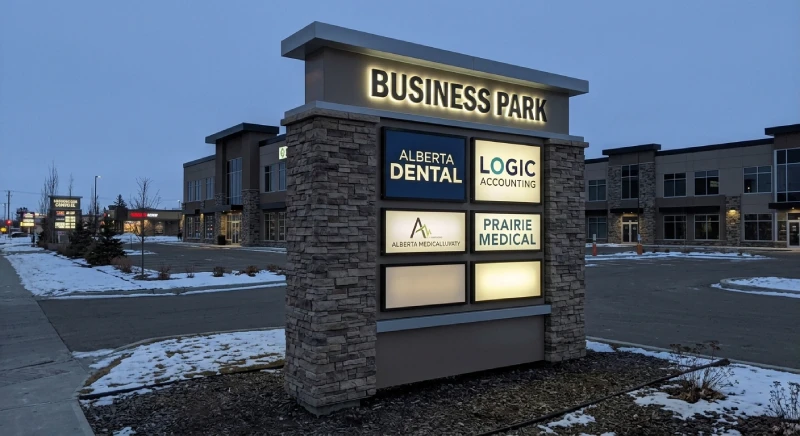 illuminated signs Spruce Grove